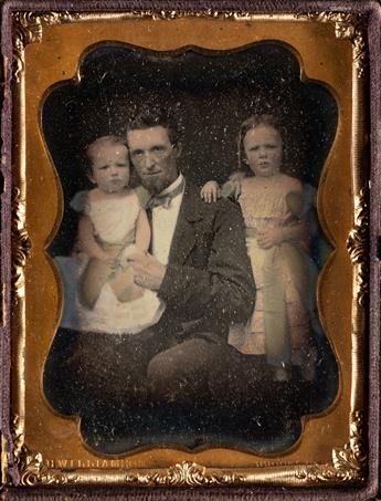 WILLIAMSON BROTHERS (active 1856-1859) Group of 5 daguerreotypes, including one half-plate, two quarter-plates, and two sixth-plates.